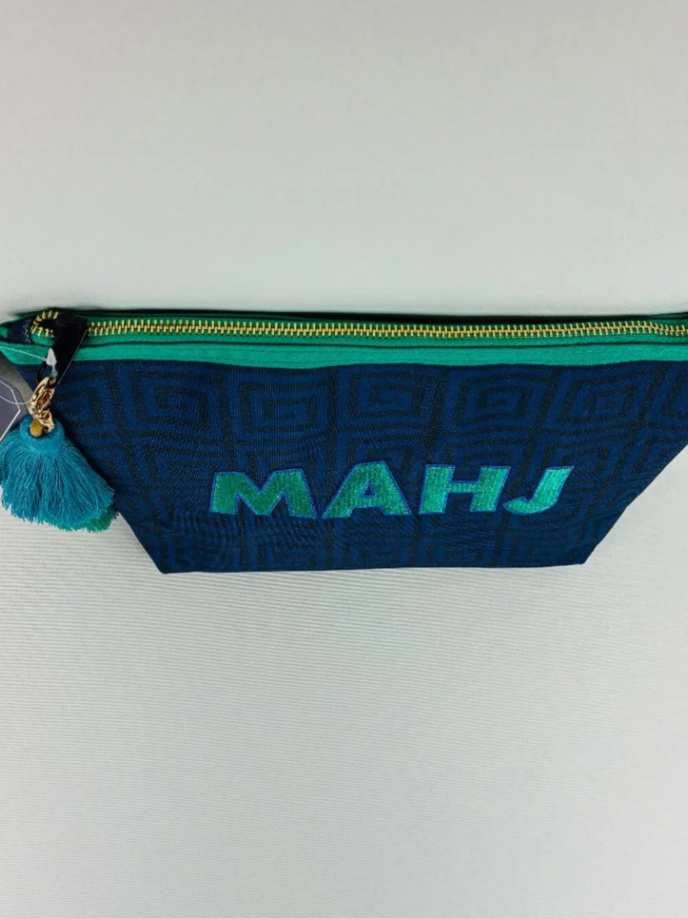 Jonathan Adler x Michaels Blue Mahjong Game Pouch Mahj Tile Bag 813868 New